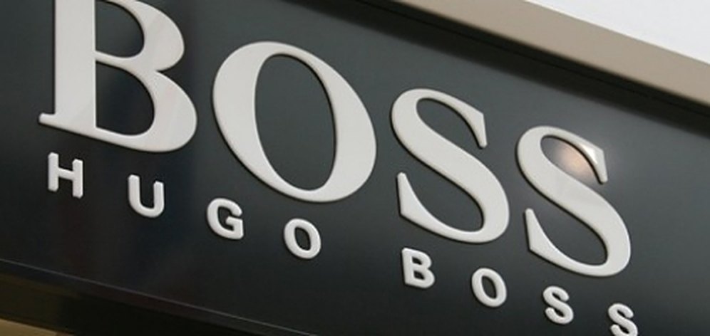 Hugo Boss 3D letter fascia