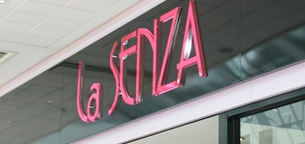 La Senza illuminated letters